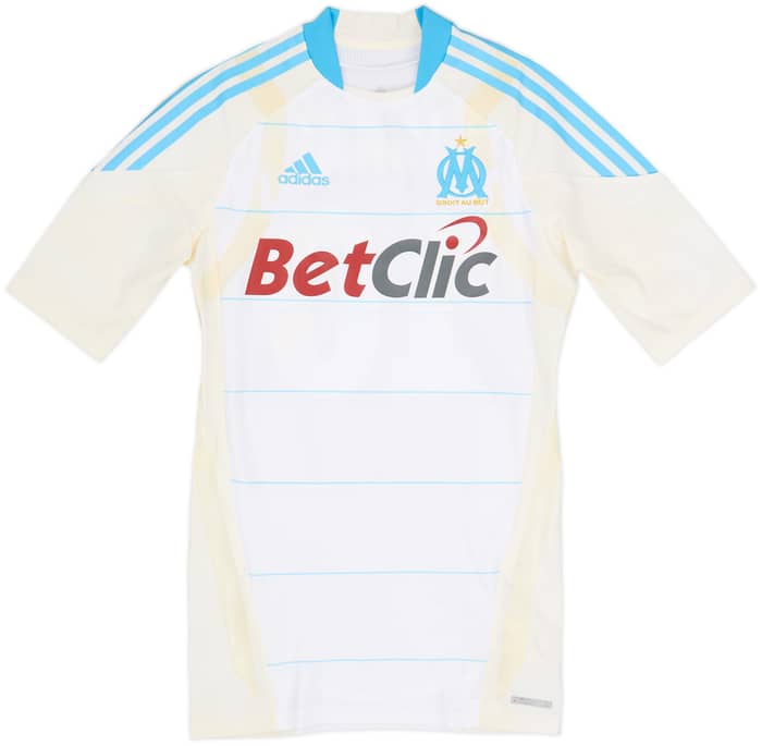 2010-11 Olympique Marseille Player Issue TechFit Home Shirt Gignac #10 - 6/10 - (M)