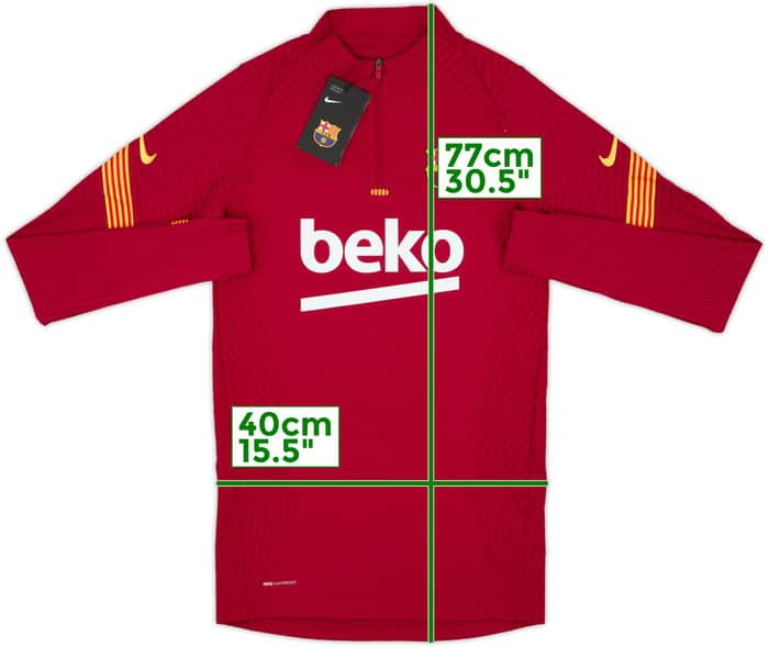 2020-21 Barcelona Nike Vaporknit 1/4 Zip Training Top (XS)