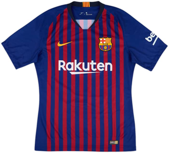 2018-19 Barcelona Authentic Home Shirt Messi #10 - 7/10 - (M)