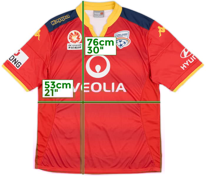 2015-16 Adelaide United Home Shirt - 6/10 - (XL)
