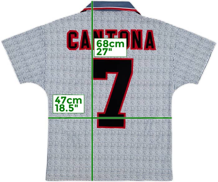 1995-96 Manchester United Away Shirt Cantona #7 - 9/10 - (Y)