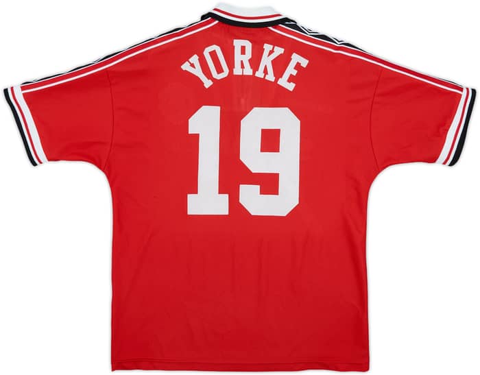 1998-00 Manchester United Home Shirt Yorke #19 - 9/10 - (Y)