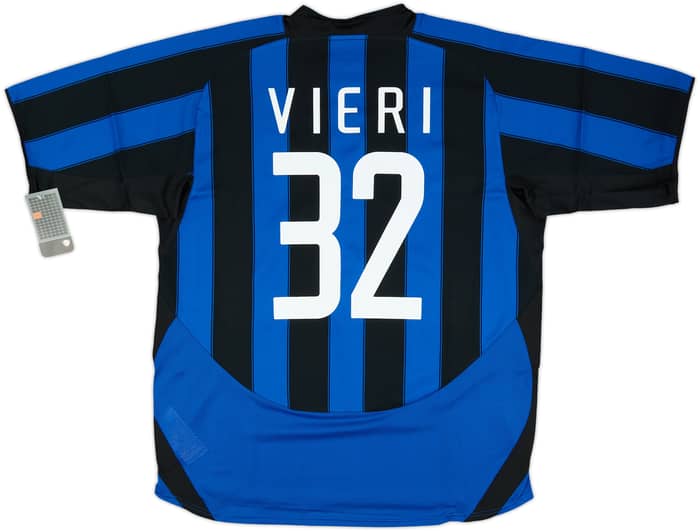 2003-04 Inter Milan Player Issue Home Shirt Vieri #32 (XL)