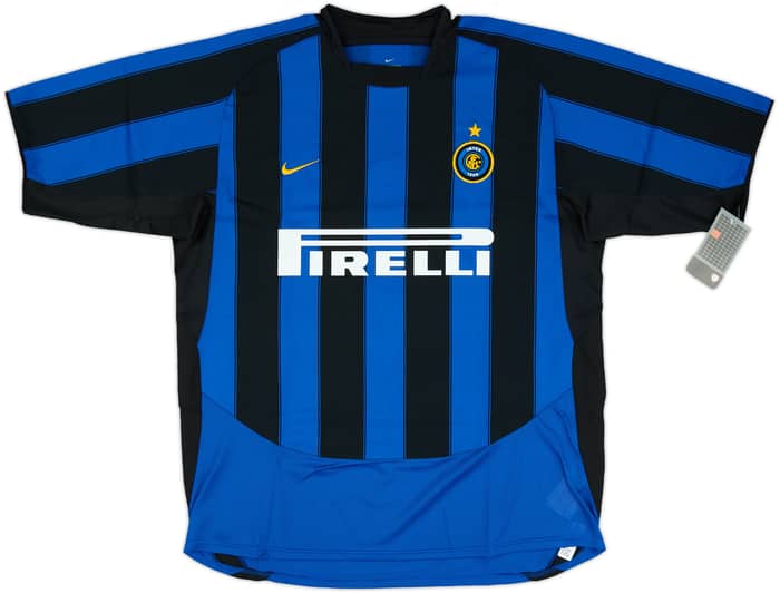 2003-04 Inter Milan Player Issue Home Shirt Vieri #32 (XL)