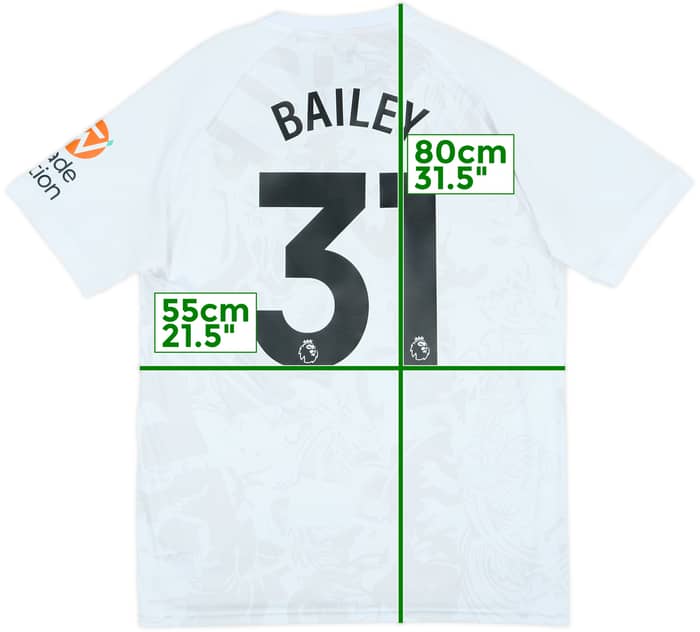 2023-24 Aston Villa Away Shirt Bailey #31 - 7/10 - (L)