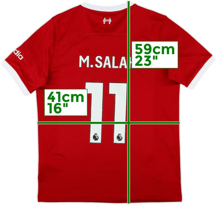 2023-24 Liverpool Home Shirt M.Salah #11 - 9/10 - (M.Boys)