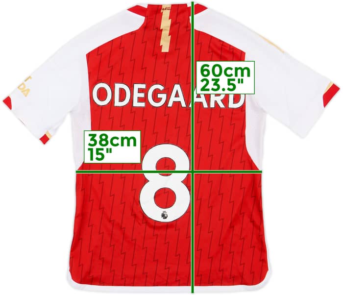 2023-24 Arsenal Home Shirt Odegaard #8 - 4/10 - (M.Boys)