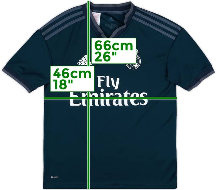 2018-19 Real Madrid Away Shirt - 6/10 - (L.Boys)
