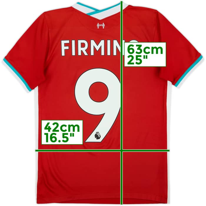 2020-21 Liverpool Home Shirt Firmino #9 - 7/10 - (L.Boys)