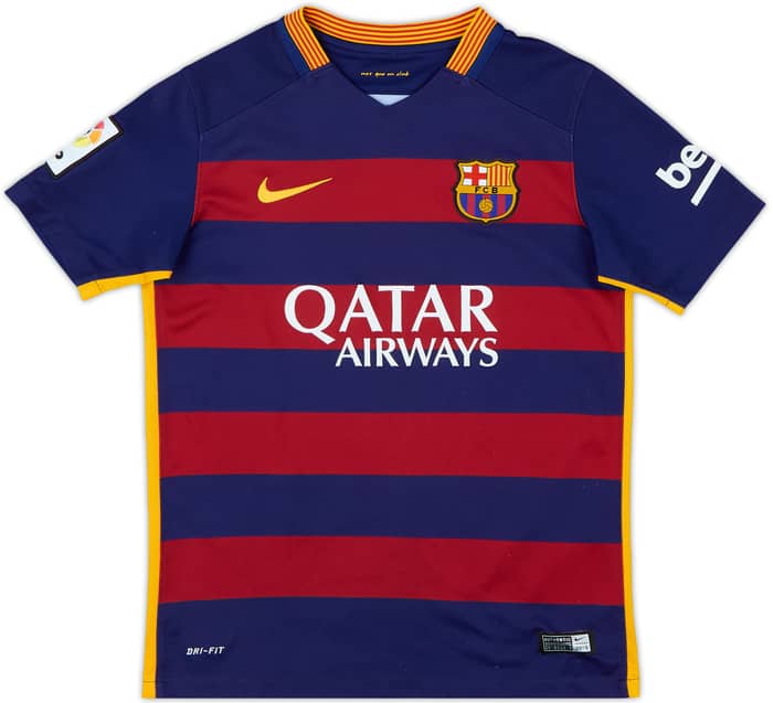 2015-16 Barcelona Home Shirt - 6/10 - (M.Boys)