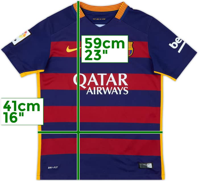 2015-16 Barcelona Home Shirt - 6/10 - (M.Boys)