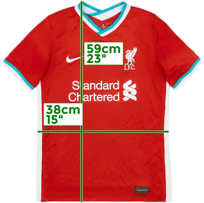 2020-21 Liverpool Home Shirt - 8/10 - (M.Boys)