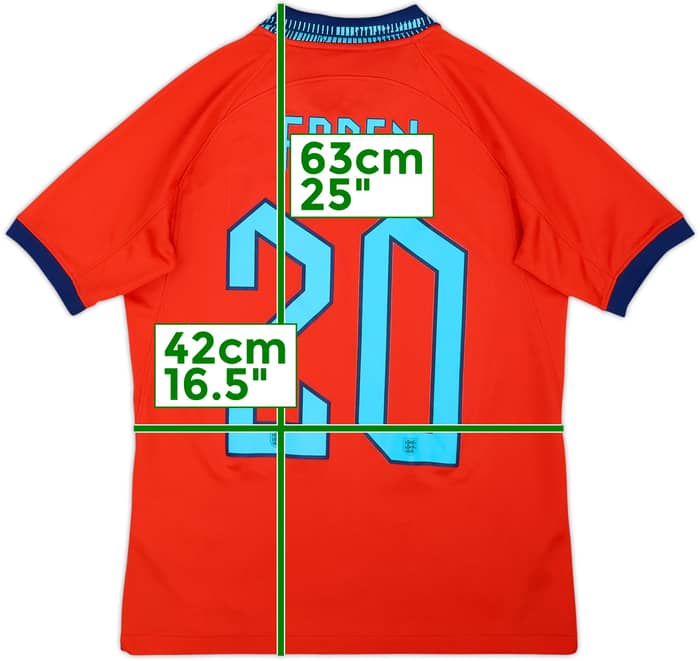 2022-23 England Away Shirt Foden #20 - 9/10 - (L.Boys)
