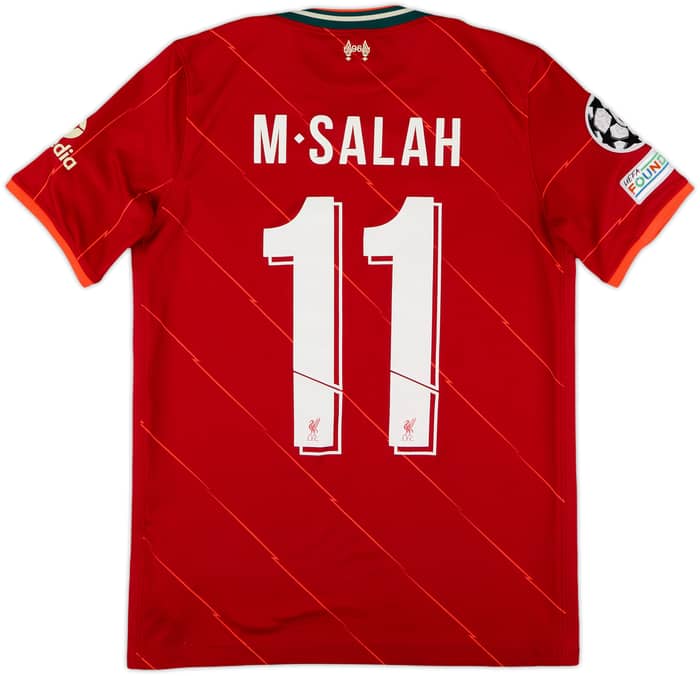 2021-22 Liverpool Home Shirt M.Salah #11 - 7/10 - (XL.Boys)