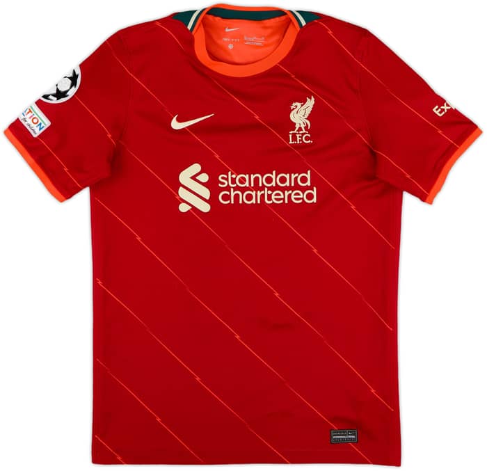 2021-22 Liverpool Home Shirt M.Salah #11 - 7/10 - (XL.Boys)