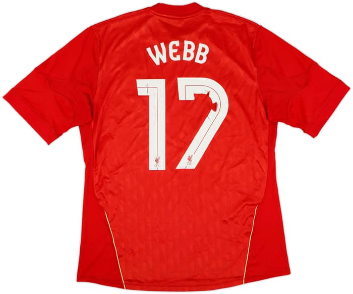 2010-12 Liverpool Home Shirt Webb #17 - 4/10 - (L)