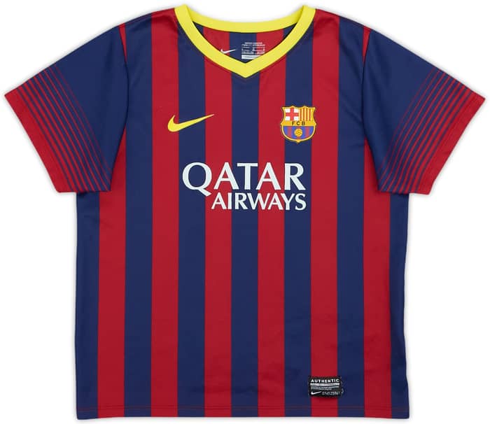2013-14 Barcelona Home Shirt - 9/10 - (S.Boys)