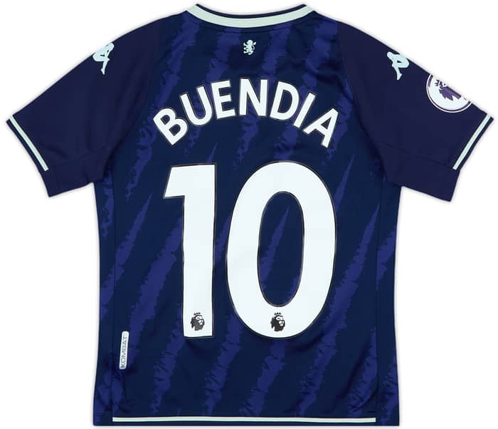2020-21 Aston Villa Away Shirt Buendia #10 - 9/10 - (L.Boys)