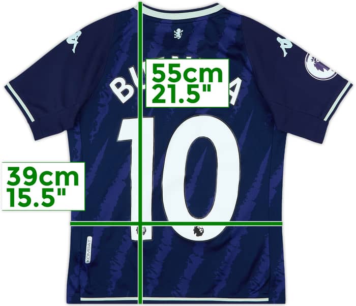 2020-21 Aston Villa Away Shirt Buendia #10 - 9/10 - (L.Boys)