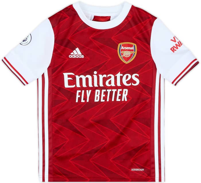 2020-21 Arsenal Home Shirt Aubameyang #14 - 9/10 - (S.Boys)