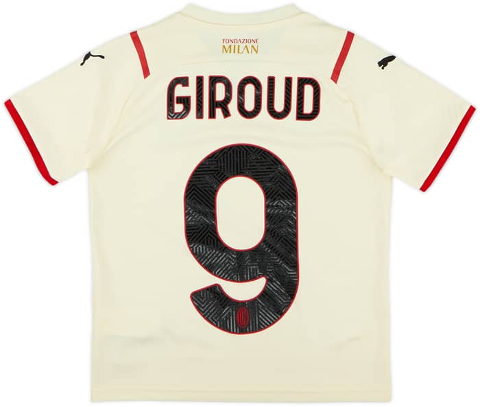 2021-22 AC Milan Away Shirt Giroud #9 - 10/10 - (S.Boys)