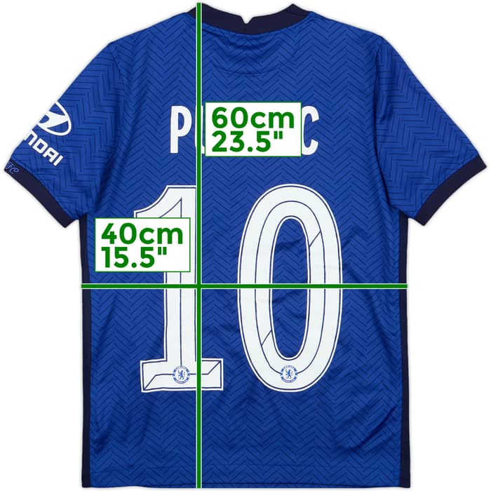 2020-21 Chelsea Home Shirt Pulisic #10 - 9/10 - (M.Boys)