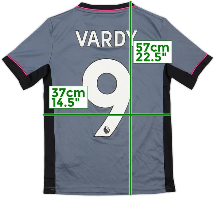 2021-22 Leicester Third Shirt Vardy #9 - 8/10 - (S.Boys)