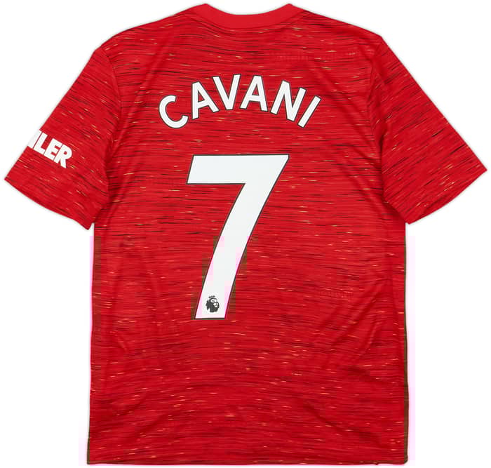 2020-21 Manchester United Home Shirt Cavani #7 - 9/10 - (L.Boys)