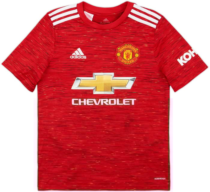 2020-21 Manchester United Home Shirt Cavani #7 - 9/10 - (L.Boys)