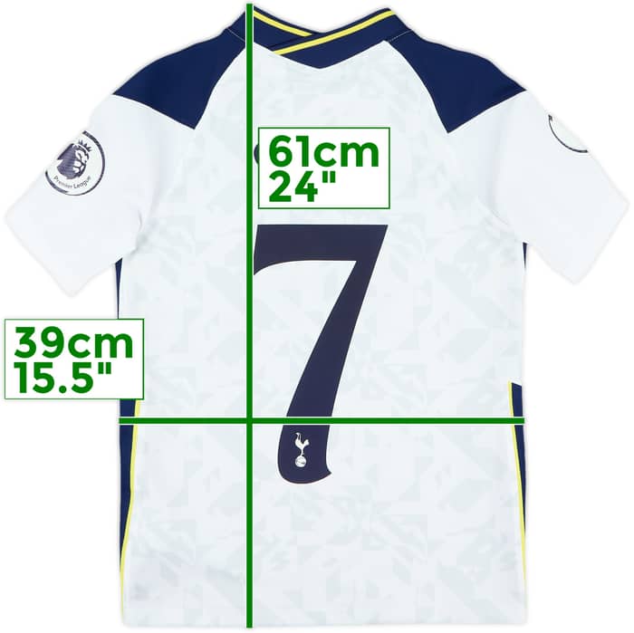2020-21 Tottenham Home Shirt Son #7 - 9/10 - (M.Boys)