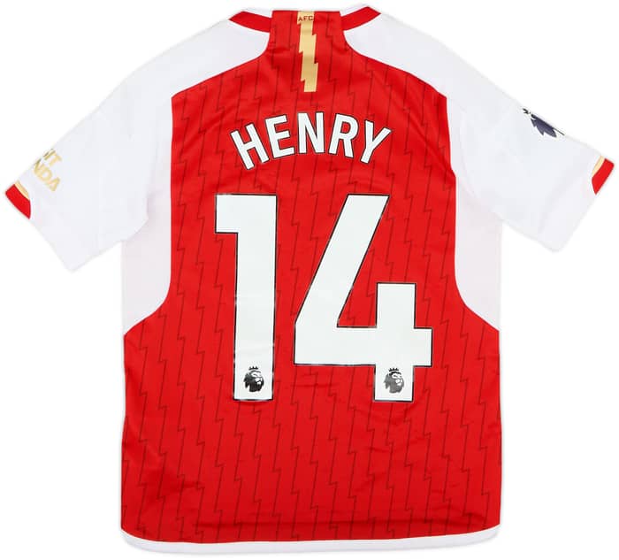 2023-24 Arsenal Home Shirt Henry #14 - 8/10 - (L.Boys)