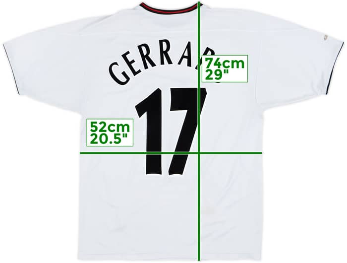 2003-04 Liverpool Away Shirt Gerrard #17 - 6/10 - (M)