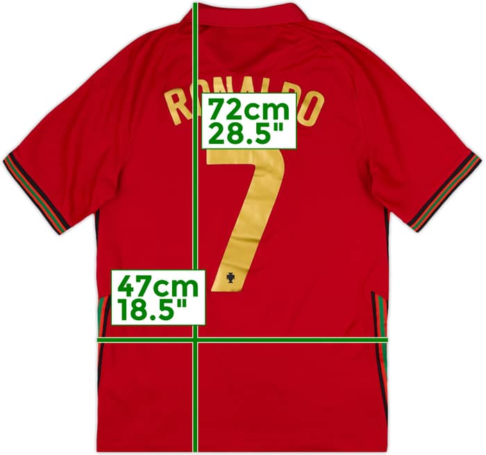 2020-21 Portugal Home Shirt Ronaldo #7 - 6/10 - (S)
