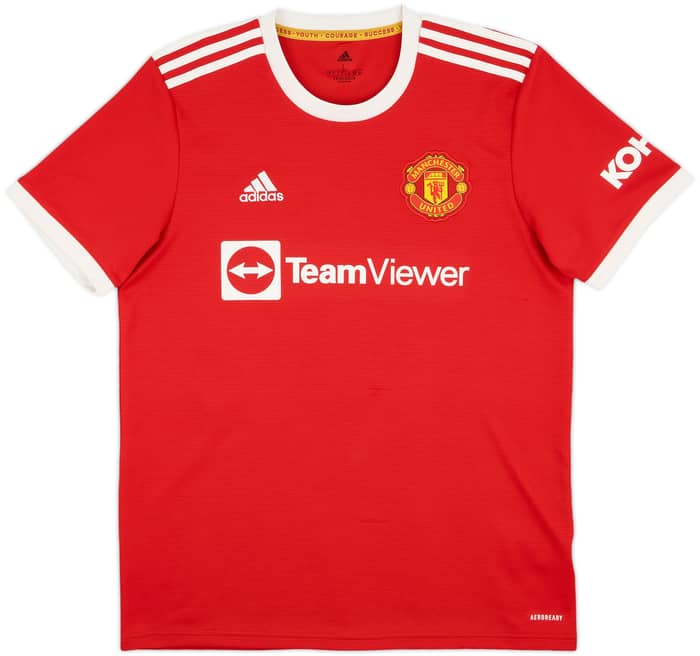 2021-22 Manchester United Home Shirt B.Fernandes #18 - 9/10 - (L)