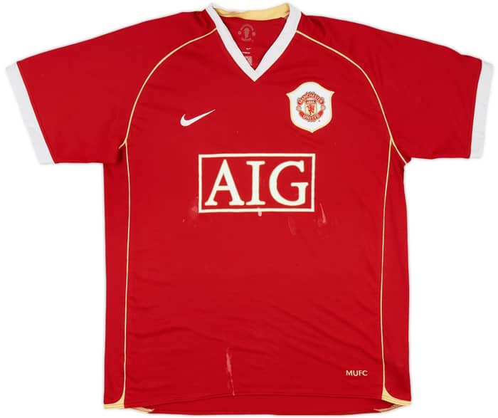 2006-07 Manchester United Home Shirt - 4/10 - (L)