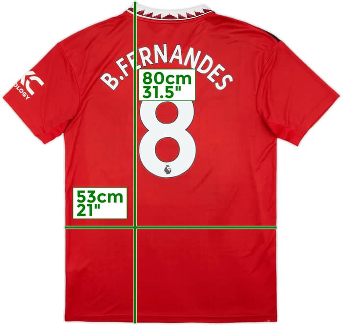 2022-23 Manchester United Home Shirt B.Fernandes #8 - 5/10 - (L)