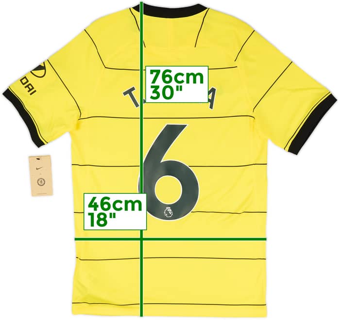 2021-22 Chelsea Away Shirt T.Silva #6 (S)