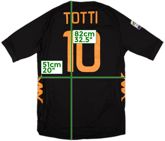2009-10 Roma Third Shirt Totti #10 - 7/10 - (3XL)