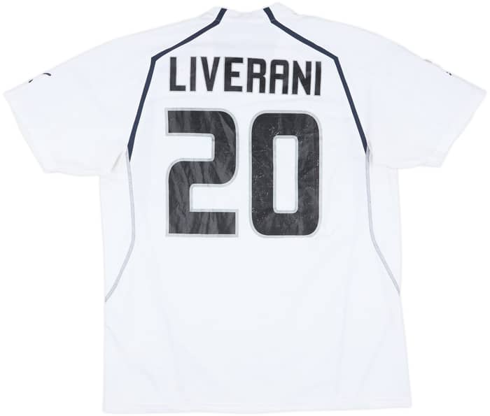 2005-06 Lazio Match Issue Away Shirt Liverani #20