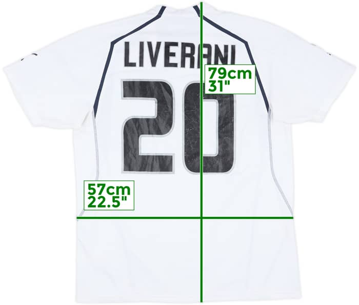 2005-06 Lazio Match Issue Away Shirt Liverani #20