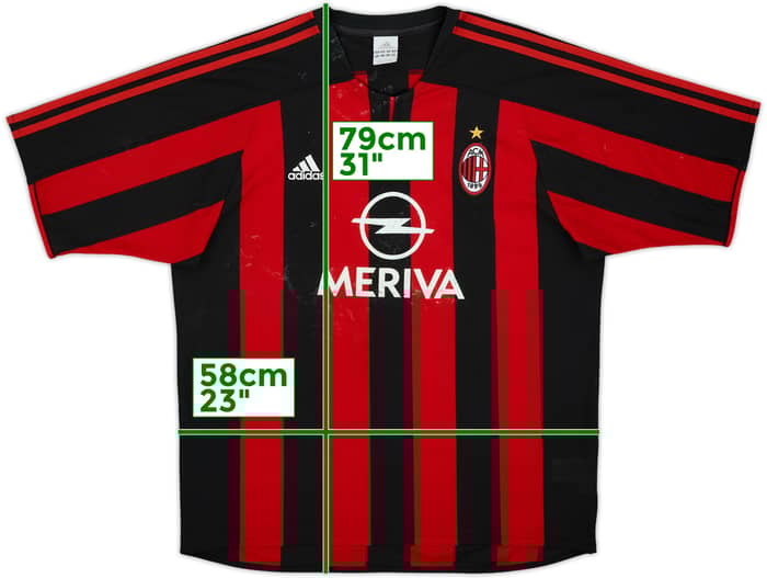 2003-04 AC Milan Home Shirt - 4/10 - (L)