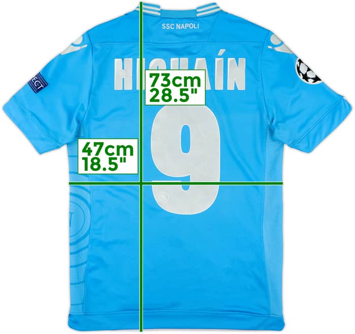 2013-14 Napoli Home Shirt Higuain #9 - 5/10 - (M)