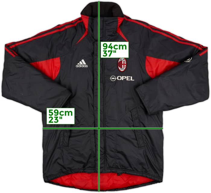 2005-06 AC Milan adidas Padded Bench Coat - 8/10 - (S)