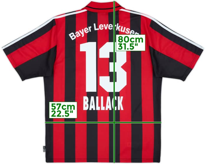 2001-02 Bayer Leverkusen Home Shirt Ballack #13 - 8/10 - (XL)