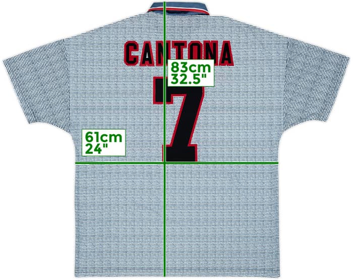 1995-96 Manchester United Away Shirt Cantona #7 - 10/10 - (XL)