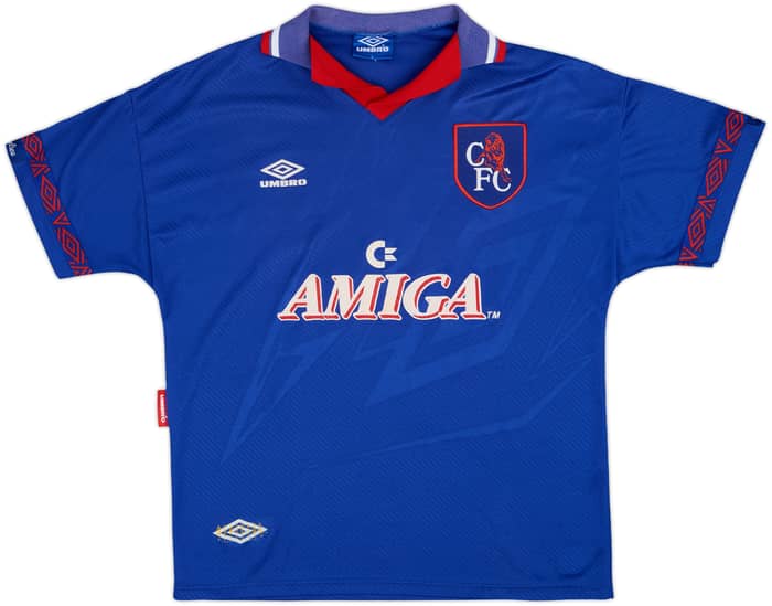1993-94 Chelsea Home Shirt Hoddle #20 - 8/10 - (L)