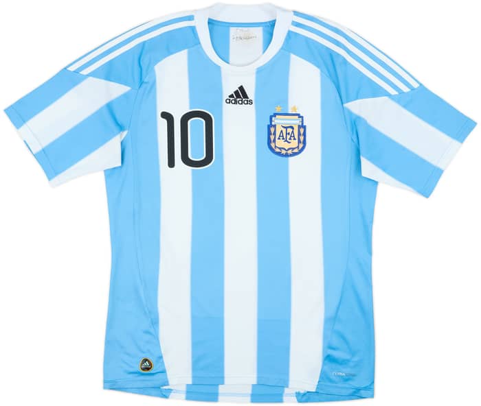2010-11 Argentina Home Shirt Messi #10 - 6/10 - (L)
