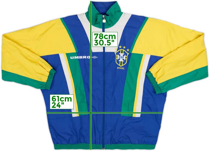 1994-96 Brazil Umbro Track Jacket - 9/10 - (L)
