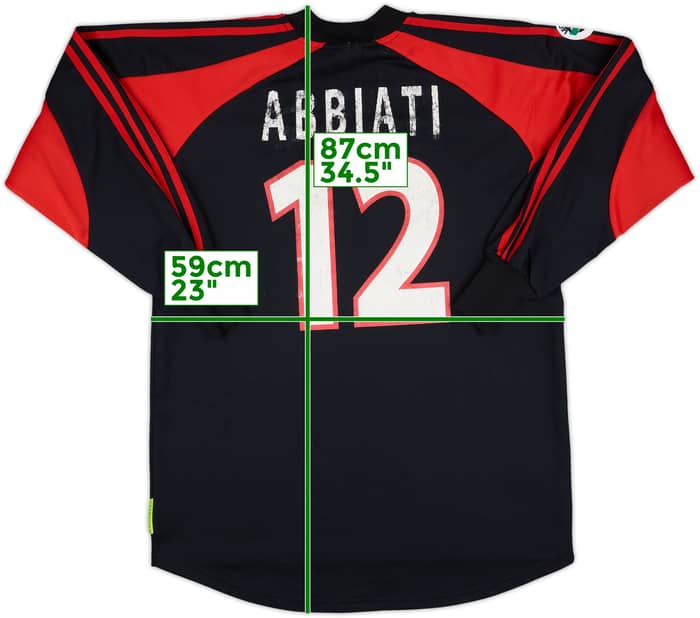 2000-01 AC Milan Match Issue GK Shirt Abbiati #12