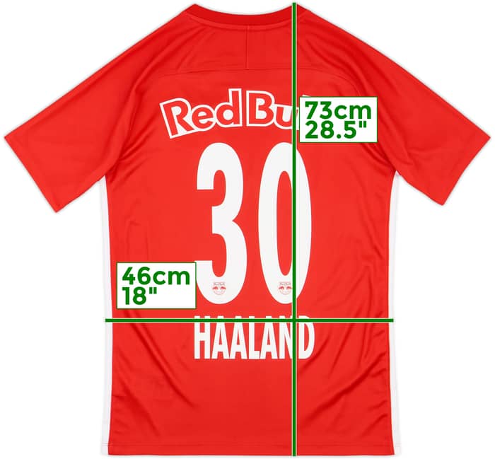 2019-20 Red Bull Salzburg Home Shirt Haaland #30 - 7/10 - (M)